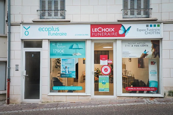 Façade de l'agence Pompes Funèbres Chottin à Ballan-Miré